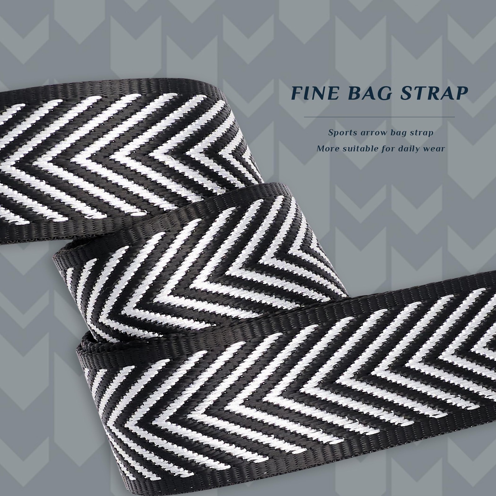 Purse Strap,Replacement Crossbody Shoulder Strap for Handbag (Silver Arrow)