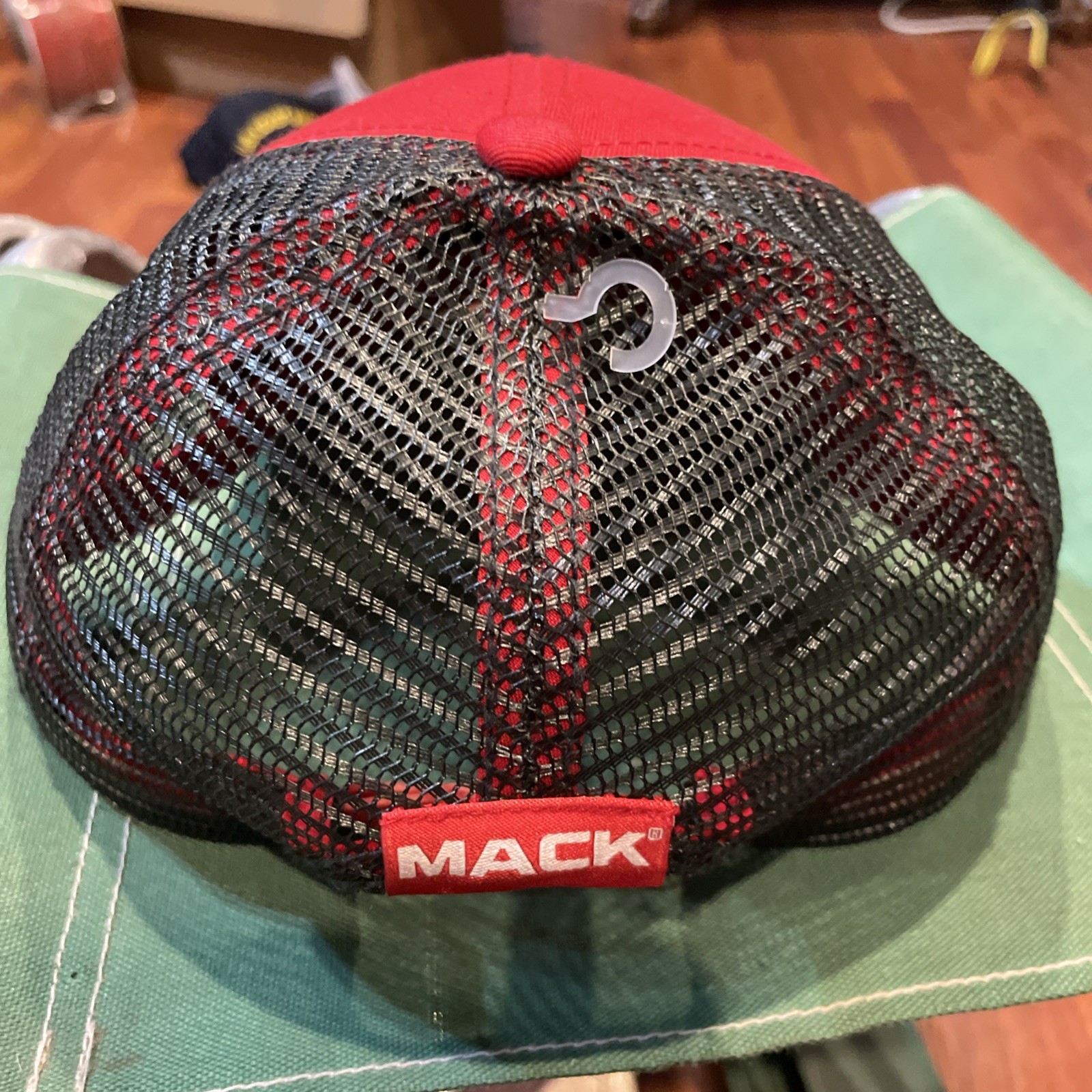 Mack Trucks B Model Hat Red w/ Black Mesh Back Cap