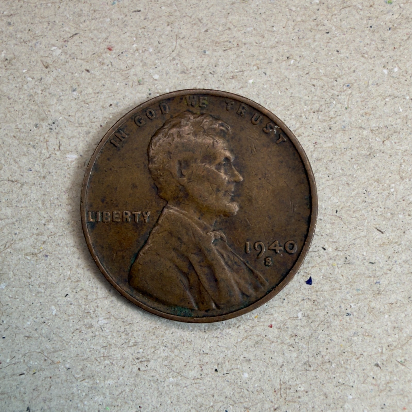 1940-S Lincoln WHEAT 1C - Very Fine + (High VF/XF) Condition - Great Details!