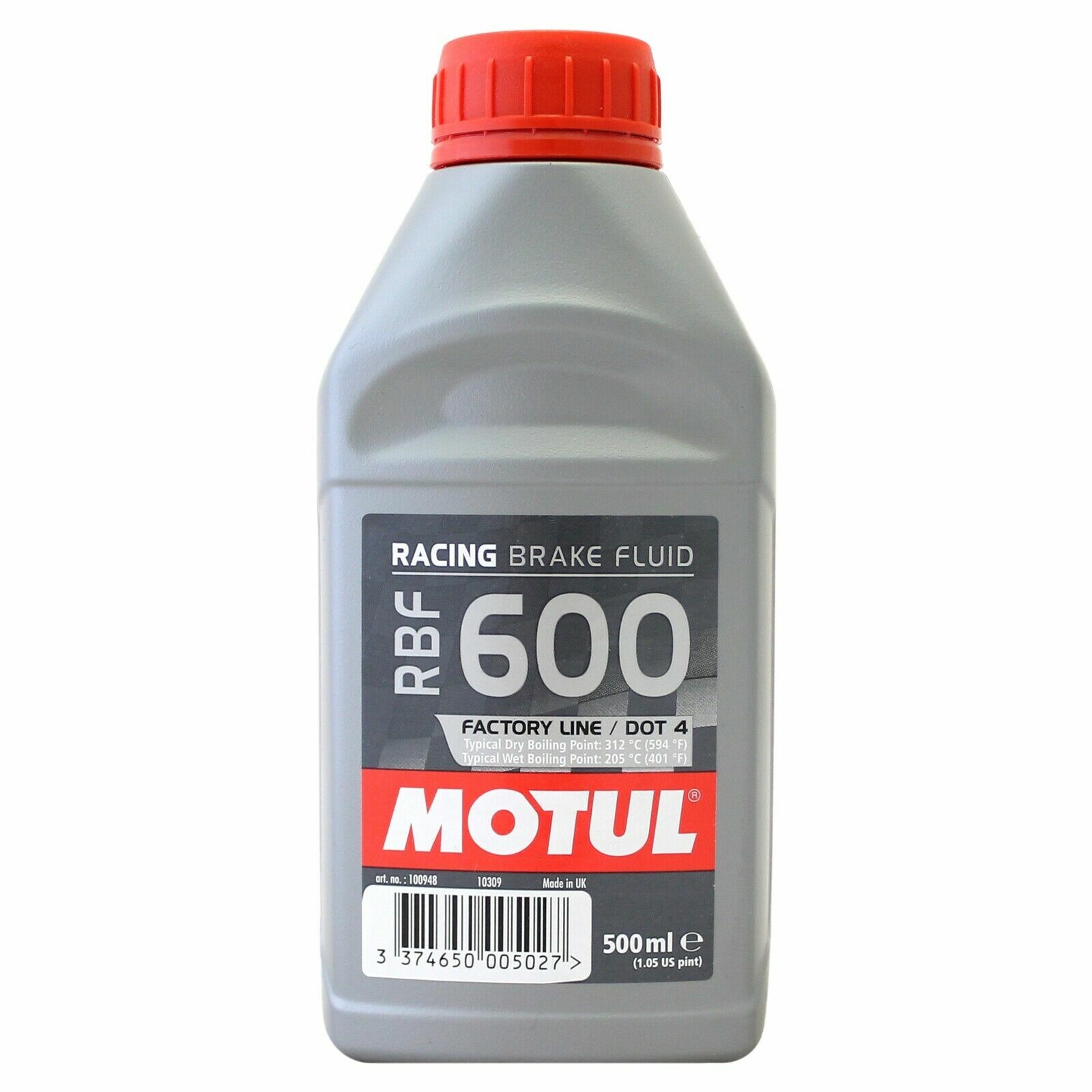 Motul RBF 600 Factory Line Synthetic DOT 4 Racing Brake Clutch Fluid 500ml 0.5 L