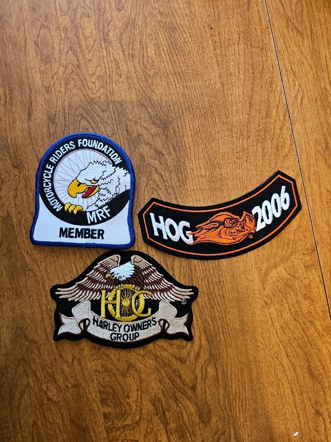 Vintage Harley Owners Group HOG Embroidered Patch Motorcycle And Sticker