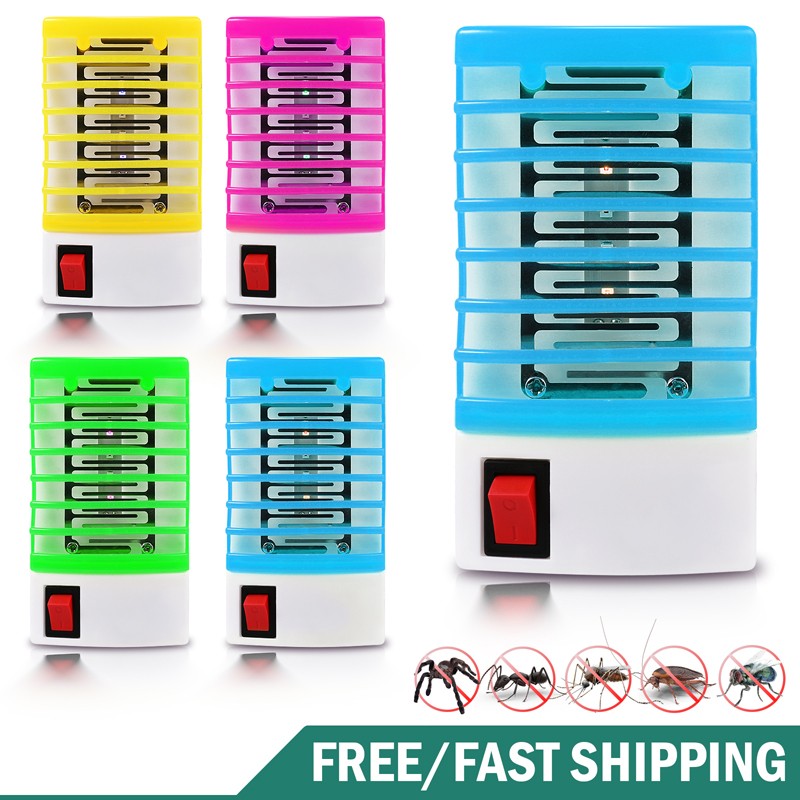 Exterminador De Mosquitos Insectos Electrico Mata Lampara Moscas Trampa LED luz