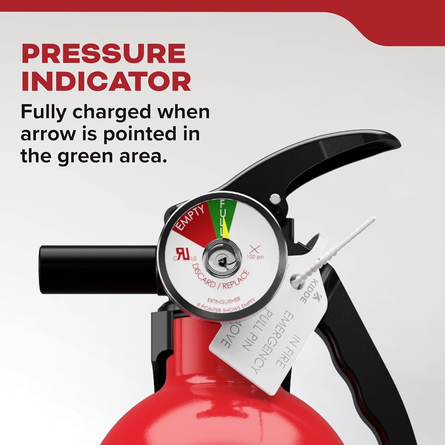 Reliable Multi-Purpose Fire Extinguisher 1-A:10-B:C, Easy Wall Mount Design