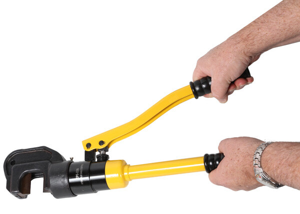 Hydraulic rebar cutter braided cable round rod Woodward Fab R22