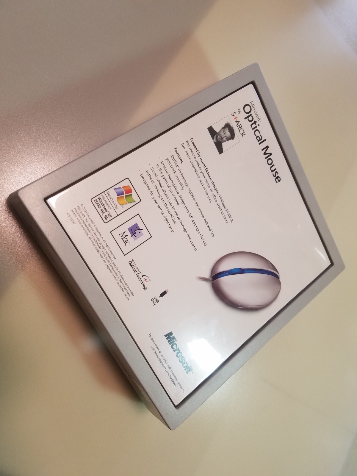 S+ARCK Design Microsoft USB optical mouse Model 1030