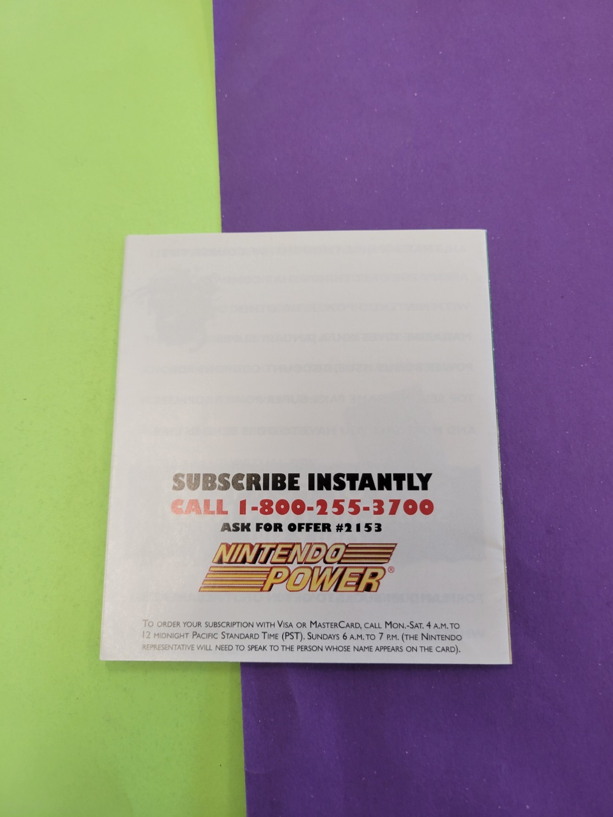 Nintendo gameboy Nintendo Power Insert Gp-dmg-usa-2