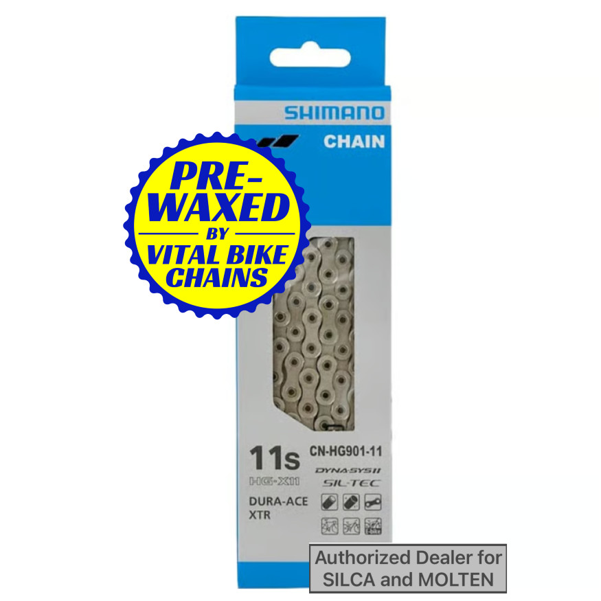 Shimano DuraAce XTR HG901-11 Chain 11 speed - SILCA/MOLTEN/CERAMIC SPEED wax