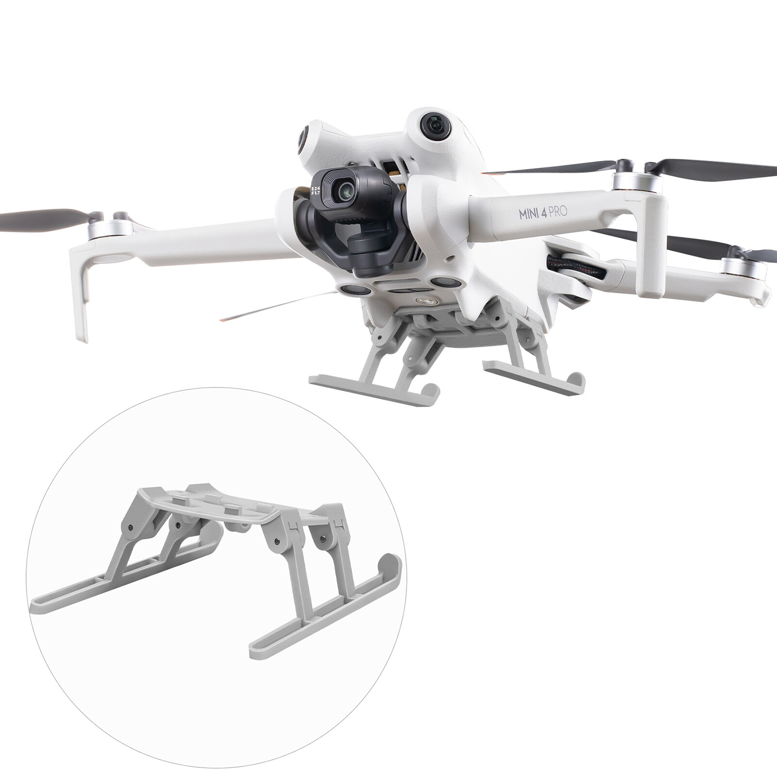 Foldable Heightening Landing Gear Protector For DJI Mini 4 Pro Drone Accessories