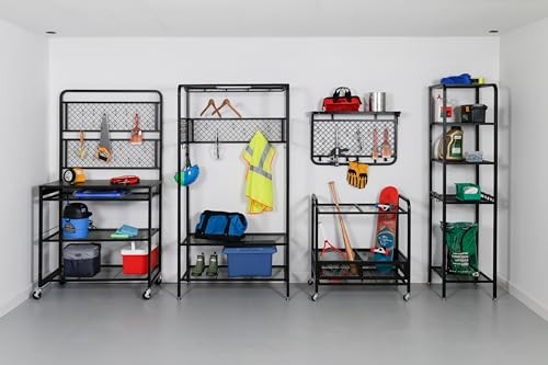 HONEY-CAN-DO 5-TIER GARAGE STORAGE SHELVING UNIT SHF-09841 BLACK - BLACK