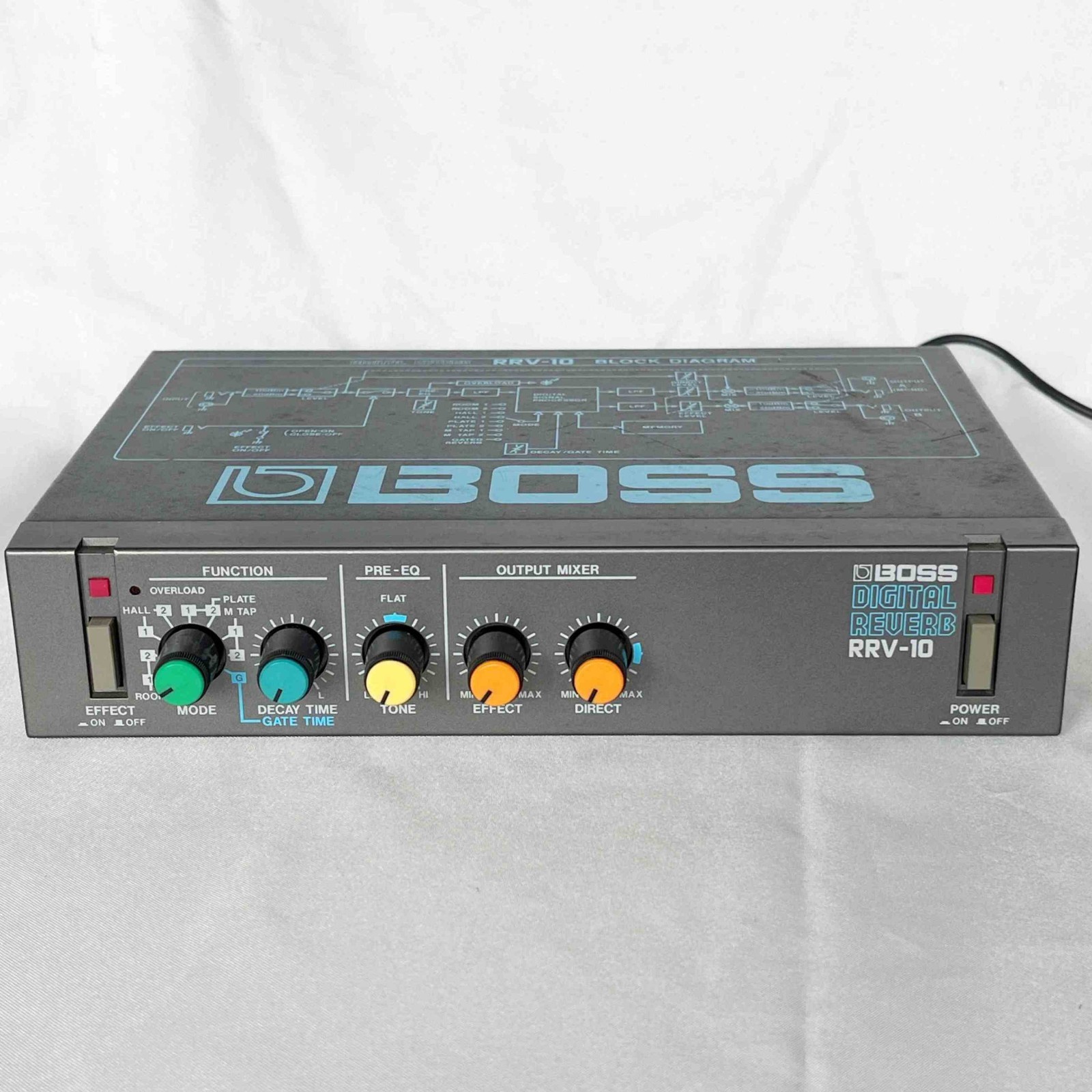 BOSS RRV-10 Digital Reverb 1980s Vintage Effect Unit Micro Rack Made in Japan