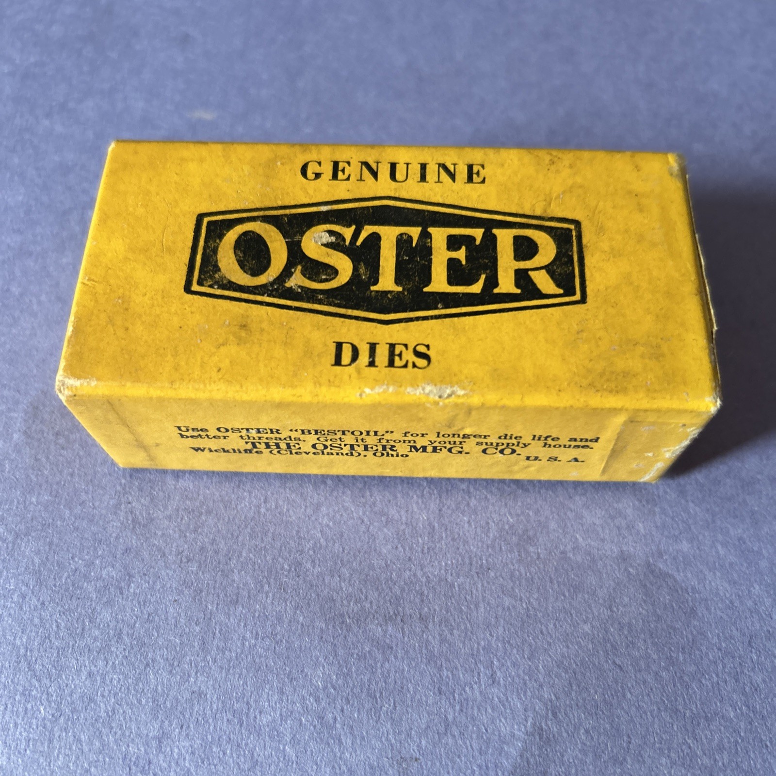 Genuine OSTER Dies X1  high speed steel 3/4”  N.C. BOLT