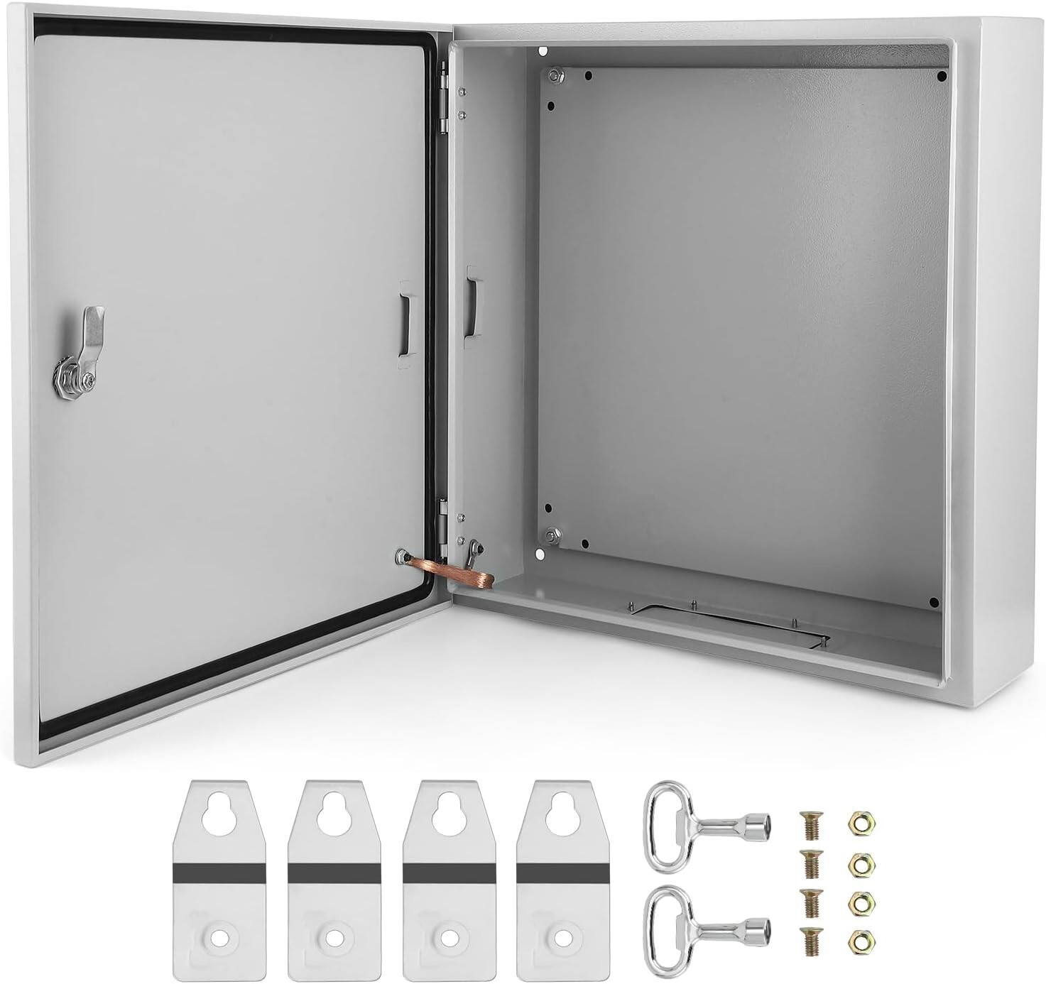 24x24x8" Electrical Box IP66 Waterproof & Dustproof Junction Box Plate Bracket