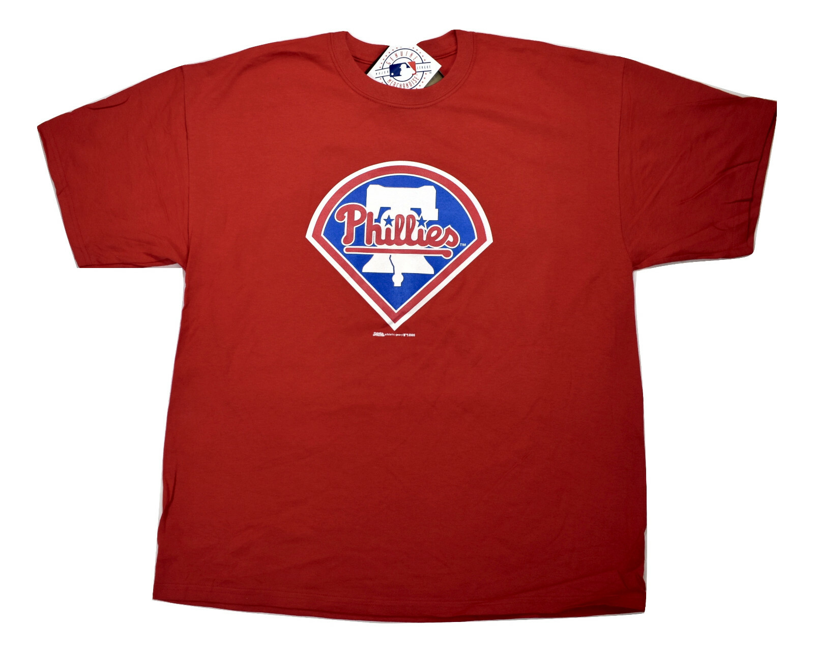 Stitches Mens MLB Philadelphia Phillies Baseball Red Shirt NWT M, L, XL