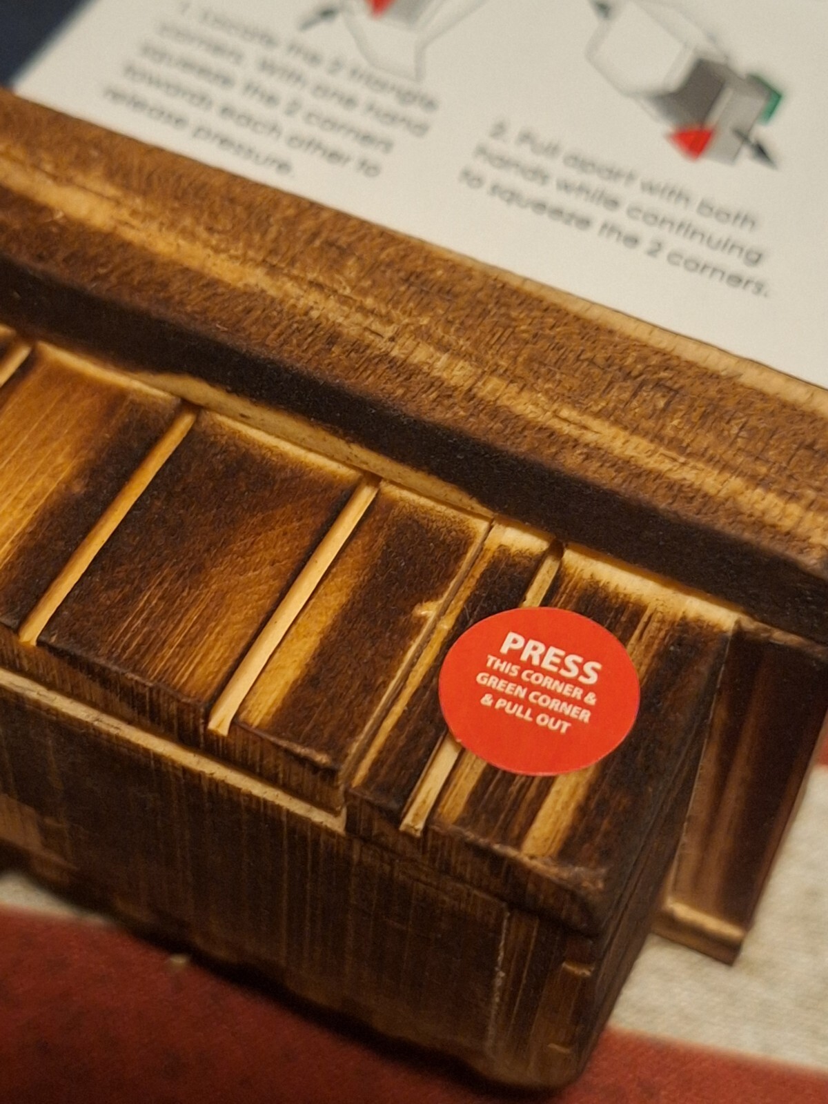 Wood Crate Magic Puzzle Box