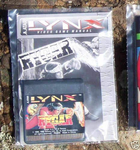 RYGAR Atari Lynx NEW Cartridge and Manual NO BOX