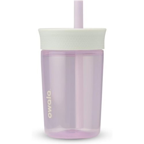 Owala Kids Insulation BPA-Free Plastic Tumbler with 15 Ounces, Mint and Pink