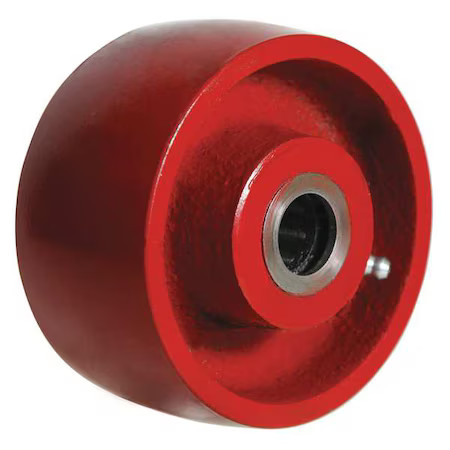 Caster Whel, Cast Iron, 4 In., 1000 Lb., Red,  5Vj50