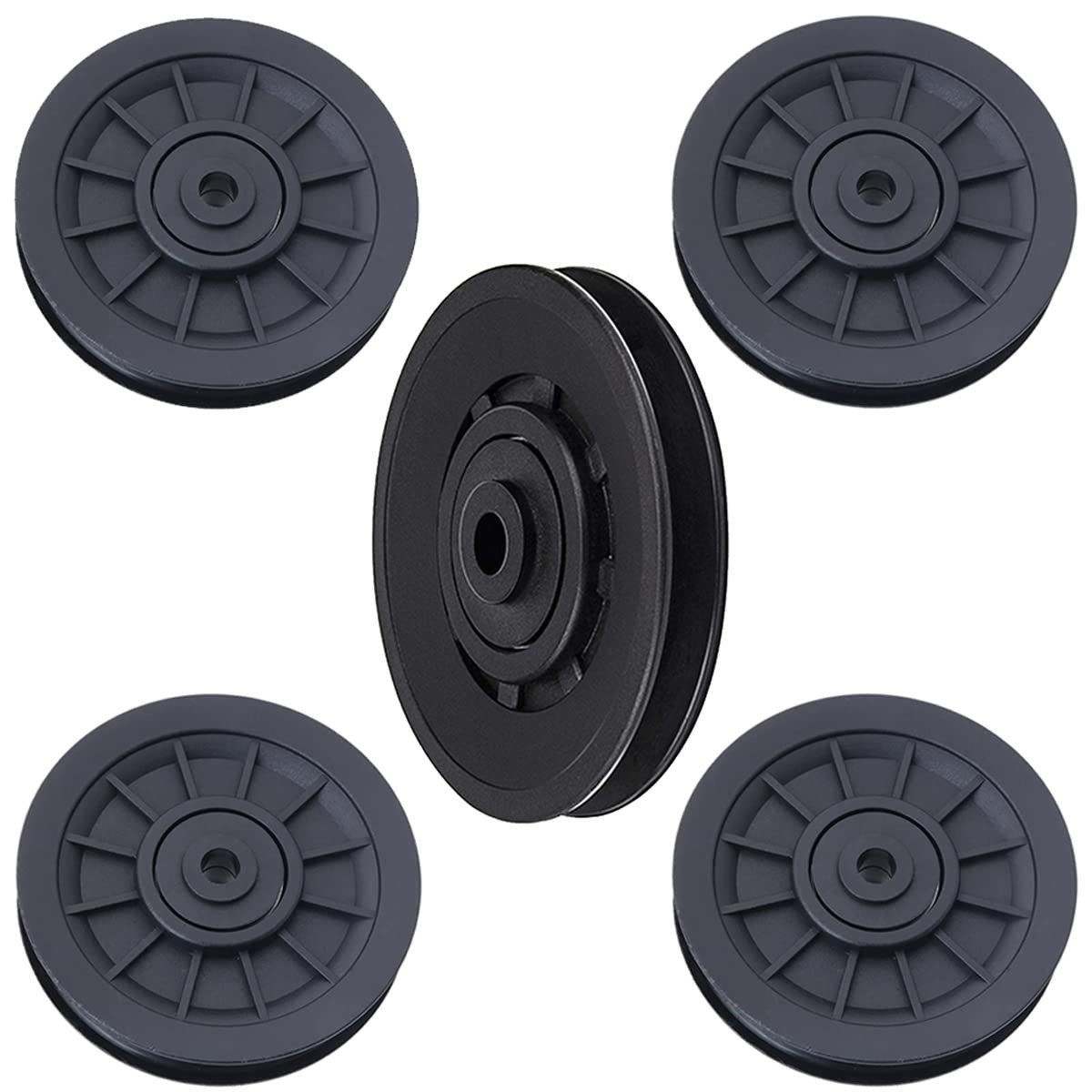 Pulley Wheel For Gym Equipment 90mm 3.5 Inch Nylon Bearing Cable Part Replace