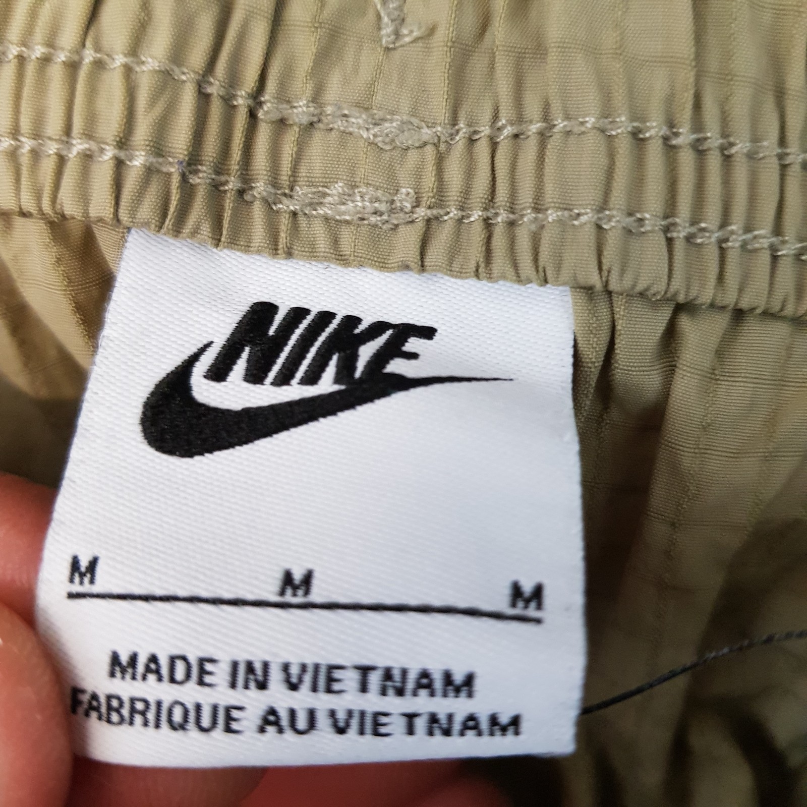 Nike Mens Tracksuit Bottoms Medium Beige Cargo Utility Technical Joggers Ripstop
