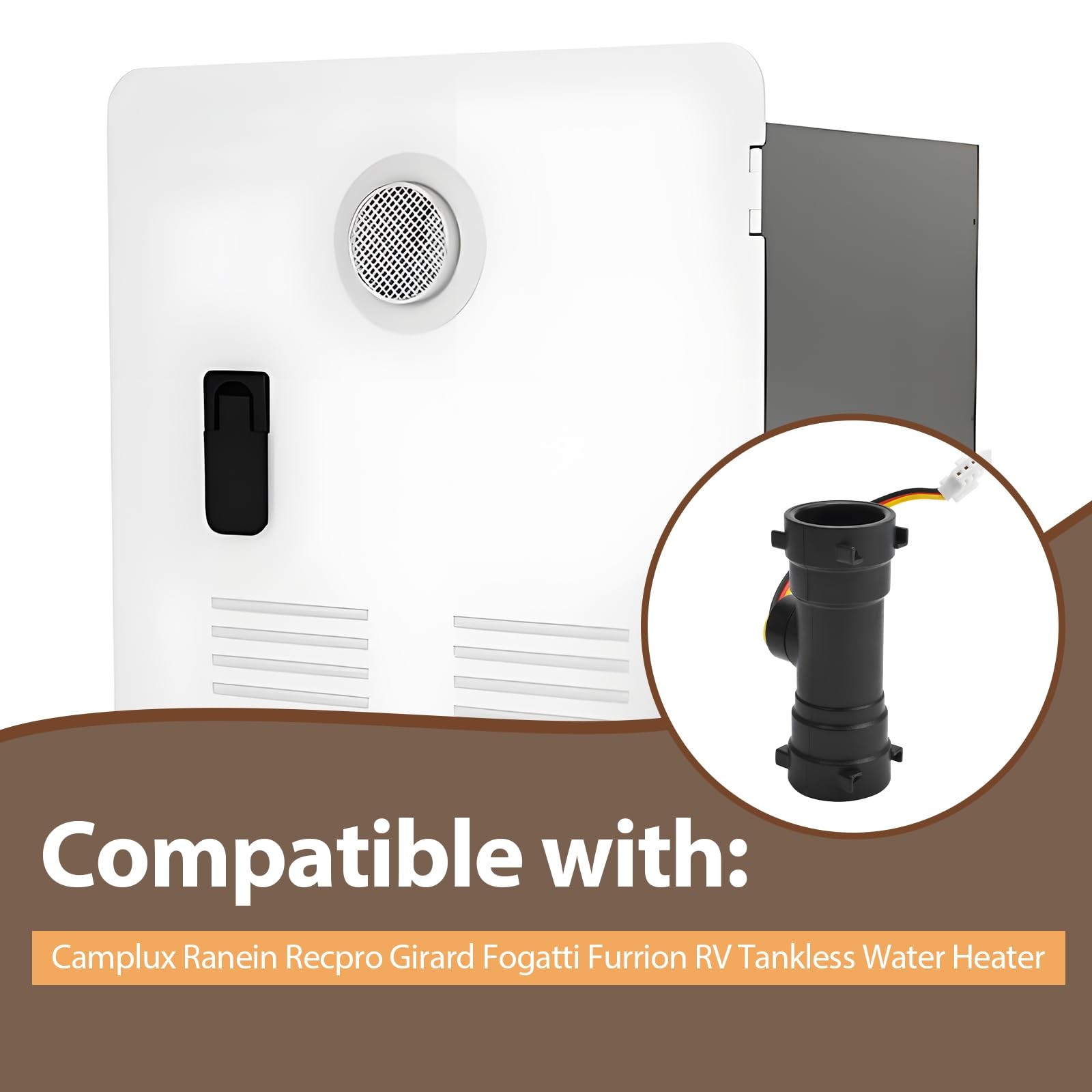 Water Flow Sensor Compatible with RV Tankless Heater