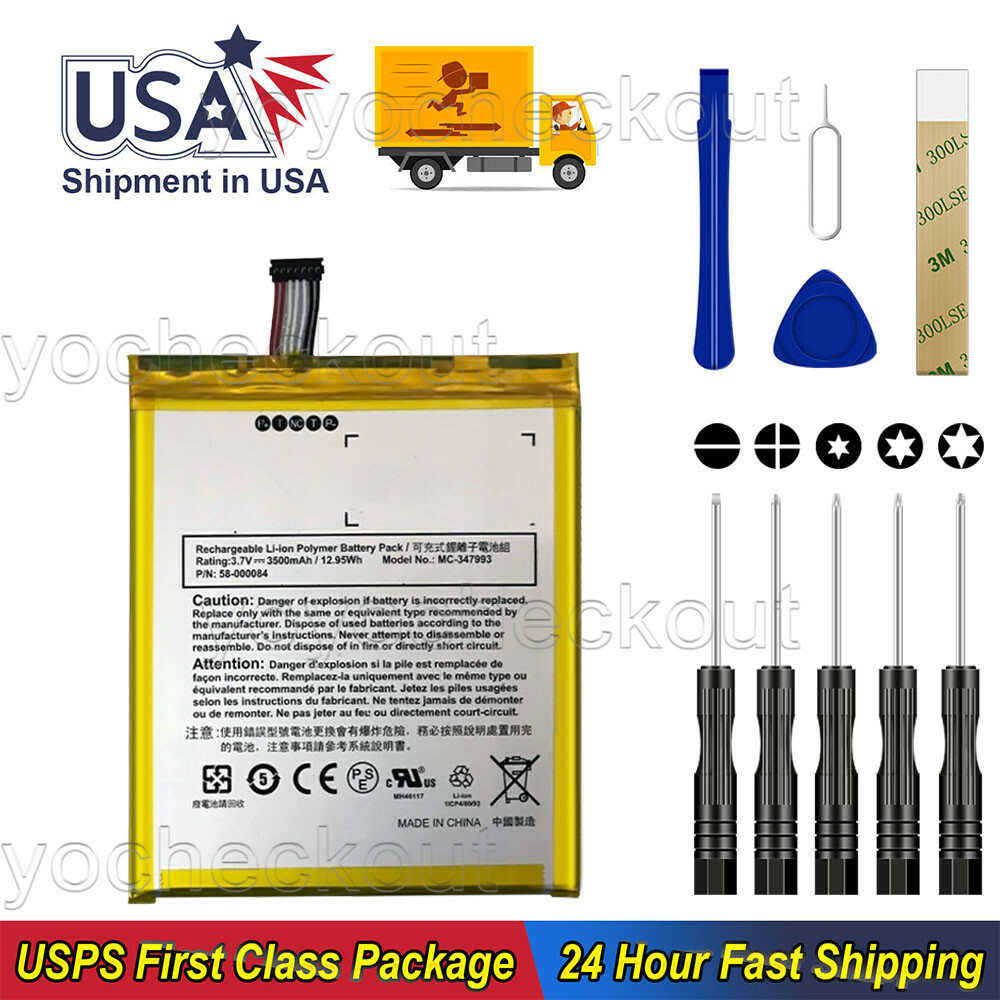 For Amazon Kindle File HD 7 4th Gen SQ46CW 58-000084 Repair Battery MC-347993