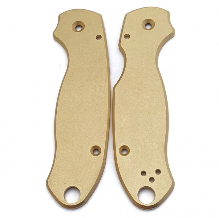 Flytanium Brass Handle Scales For The Para3 With An Antiqued Stonewashed Finish