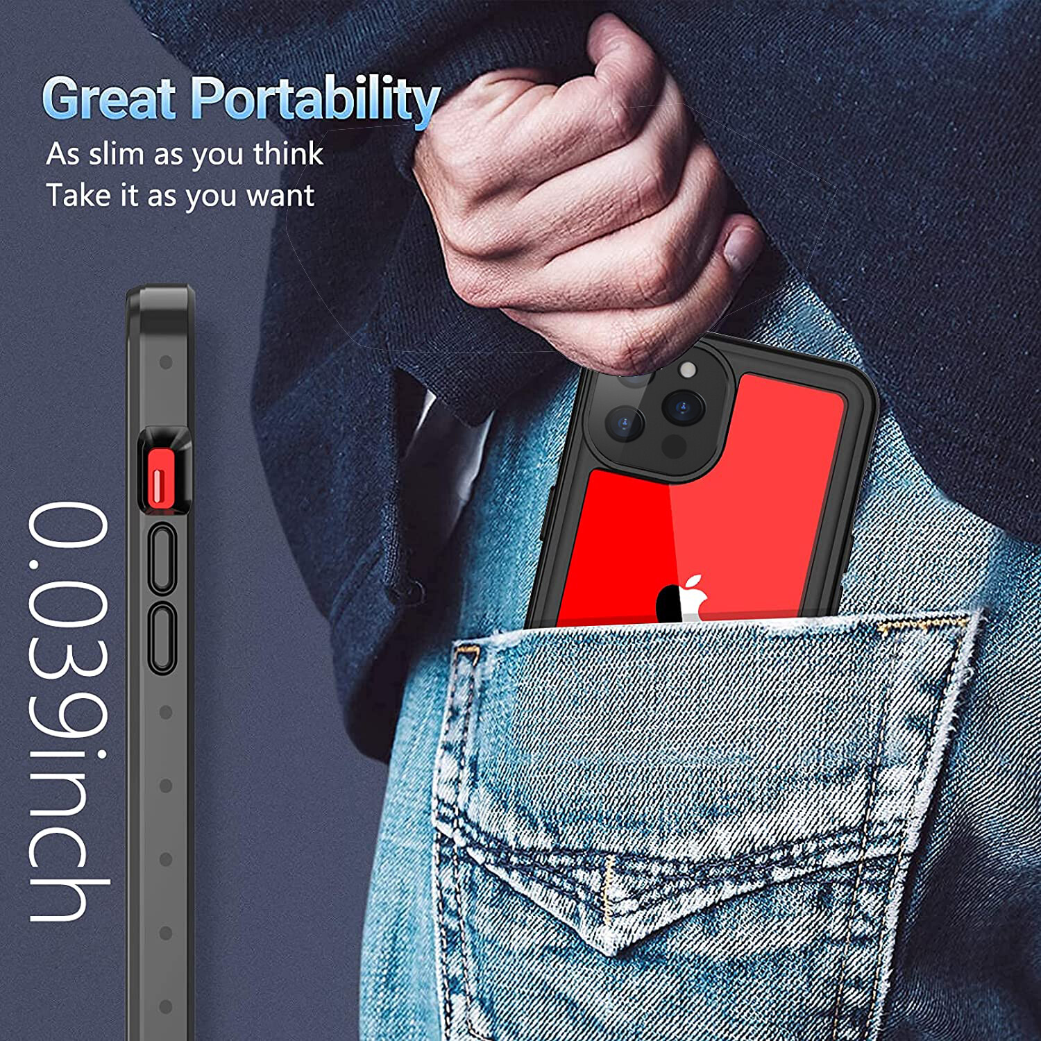 Heavy Duty Shockproof for iPhone 13/ 13 pro max Waterproof Case Screen Protector