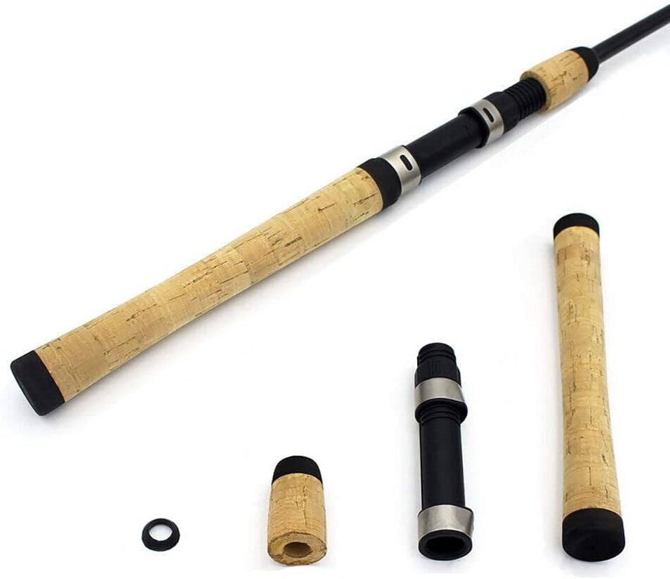 Composite Cork Spinning Fishing Rod Handle for Building Grip Brown, Black