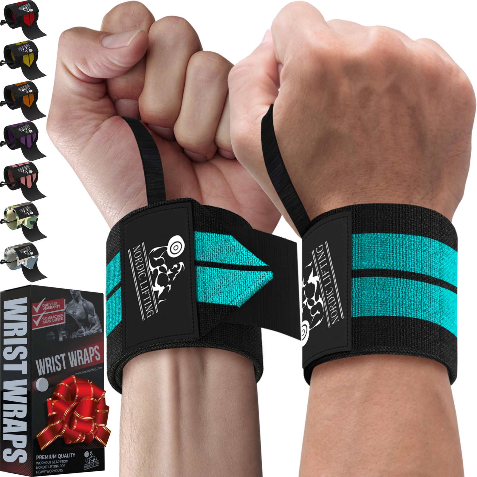Wrist Wraps with Thumb Loops for CrossFit and Olympic Lifts, Wrist Wraps for ...