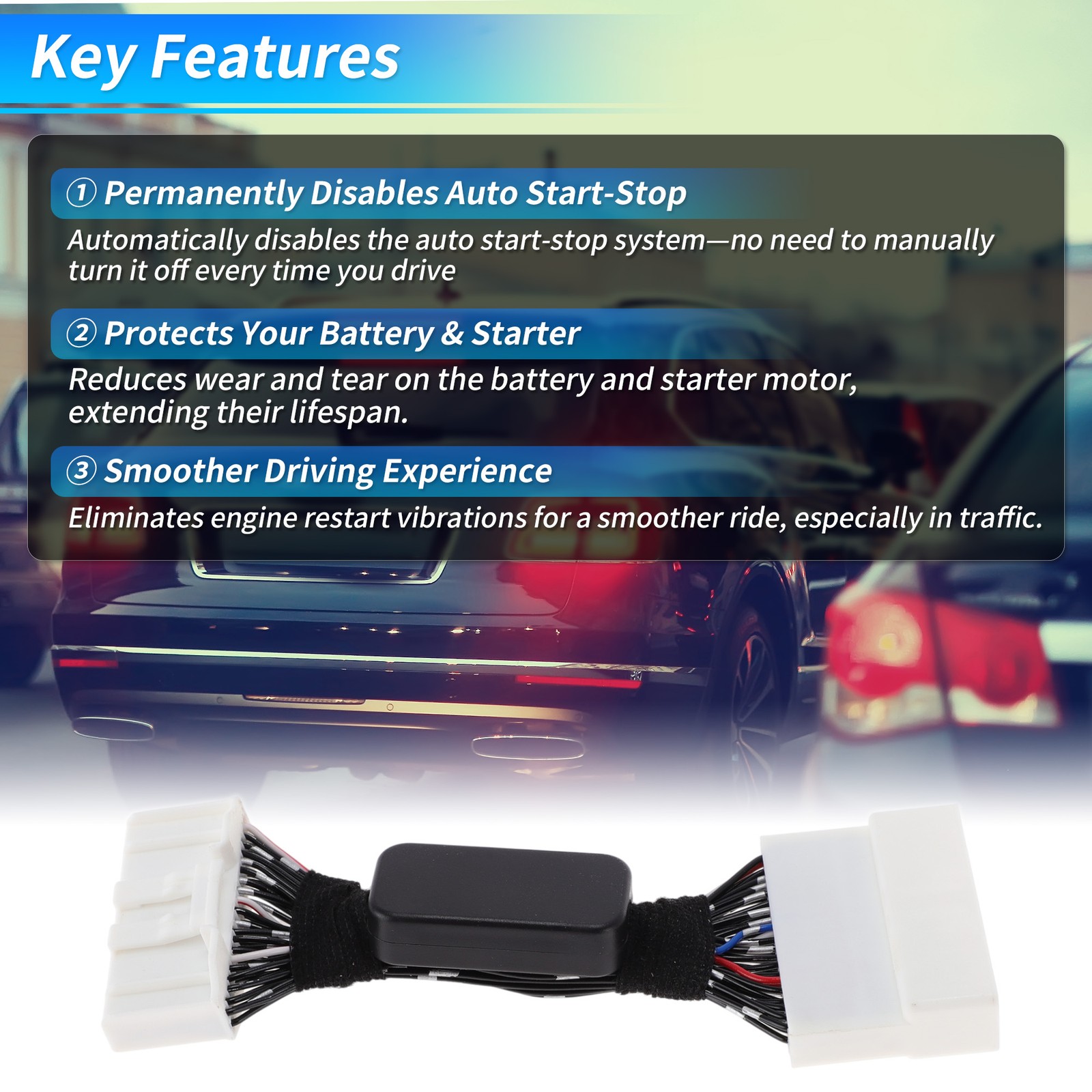 Auto Start Stop Eliminator for Hyundai Santa Fe 21-23 Auto Start Stop Disable
