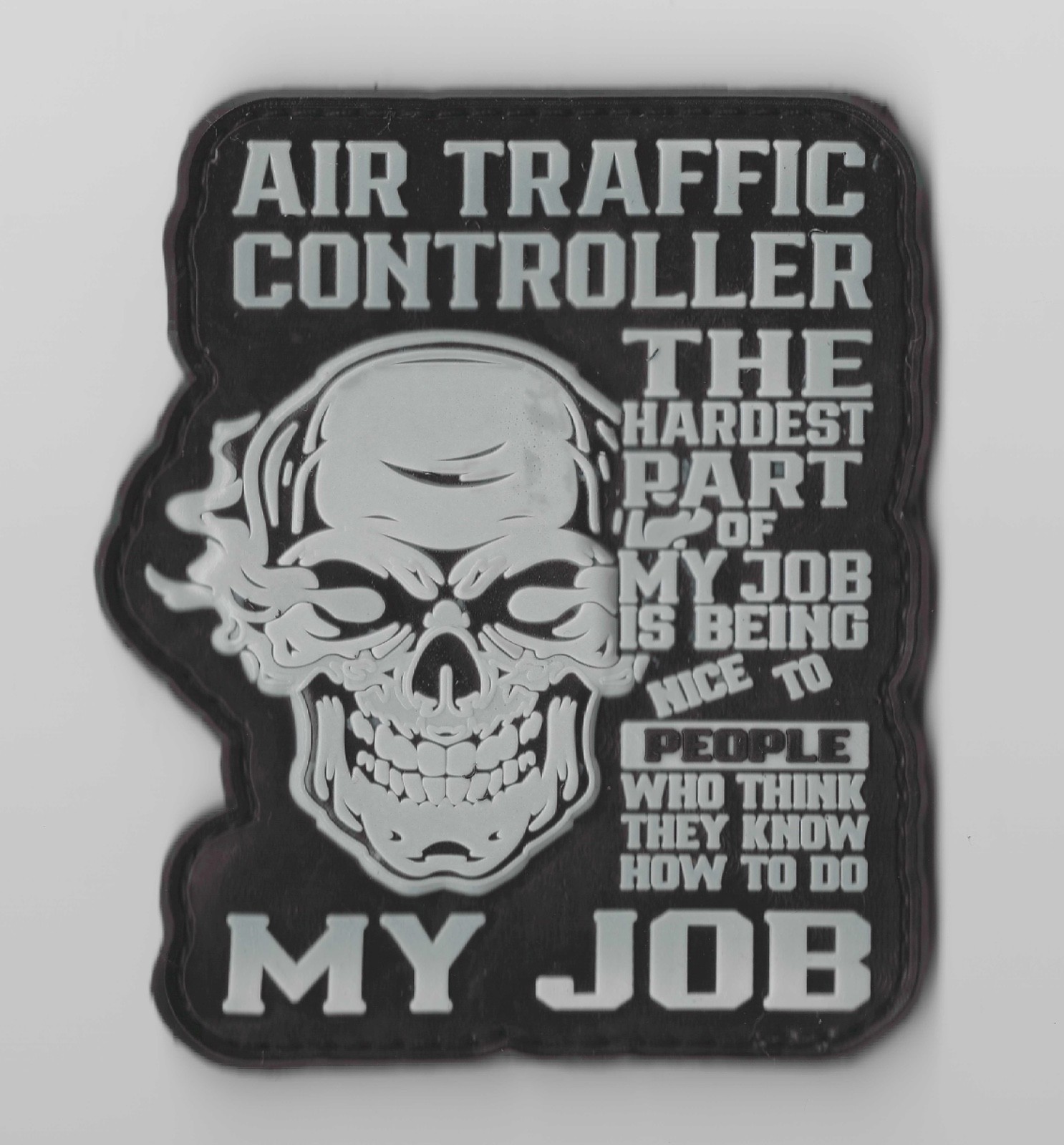 Air Traffic Controller Patch The Hardest Part of My Job is Being Nice to People