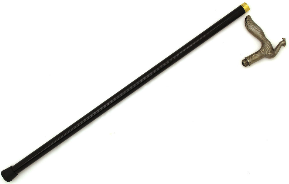 Snake Eye Tactical Peacock Design Walking Cane w/ Small Handle Storage 34.5"
