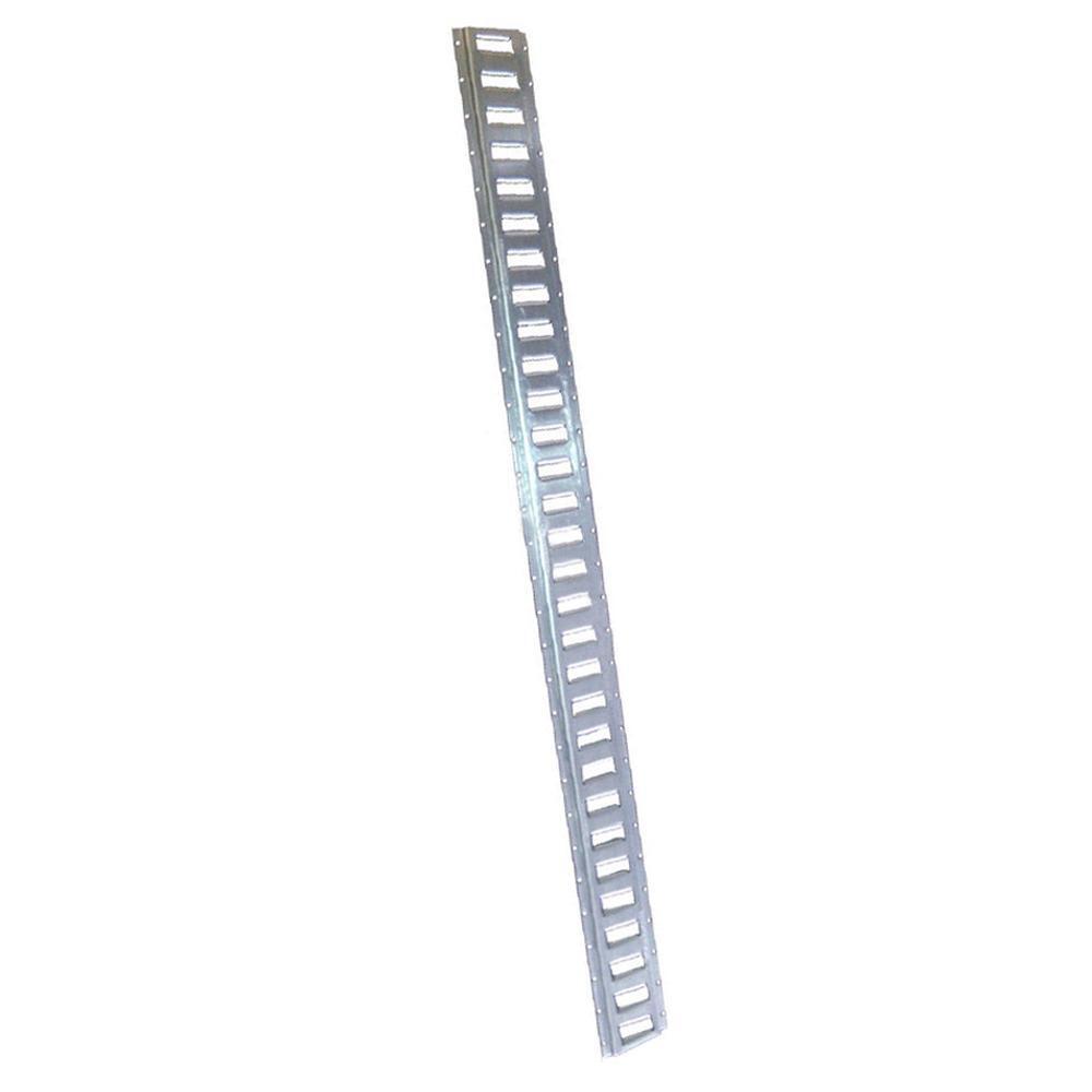 E-Track Tie-Down Kit 4 Galvanized 8' Horizontal E Track Rails 8 End Cap
