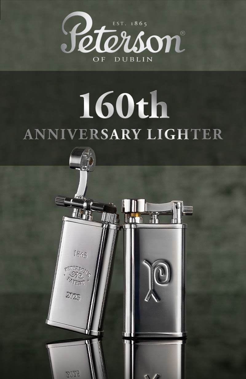Peterson 160th Anniversary Pipe Lighter - Metal Finish