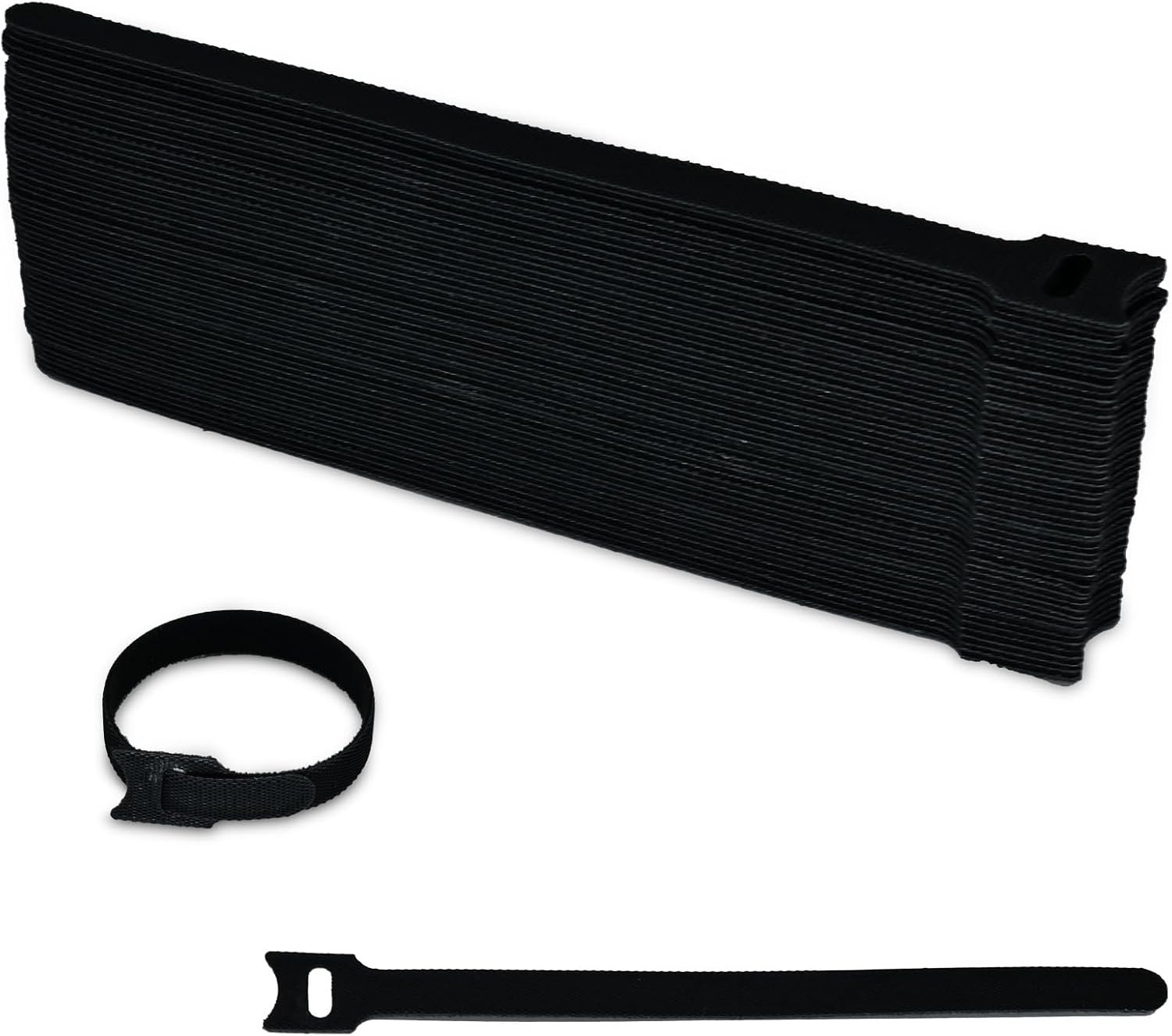 62PCS 8In Adjustable Reusable Cable Straps – Multi-Purpose Microfiber Cord Organ