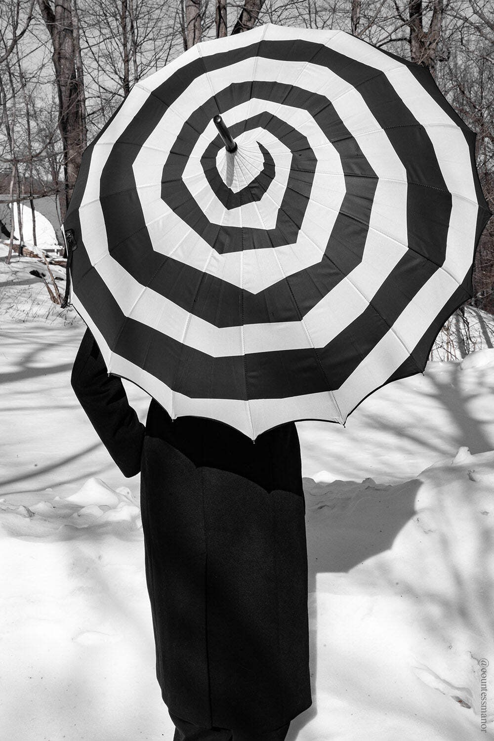Batwing Pagoda Umbrella [SPOOKY SPIRAL] Tim Burton Goth Emo