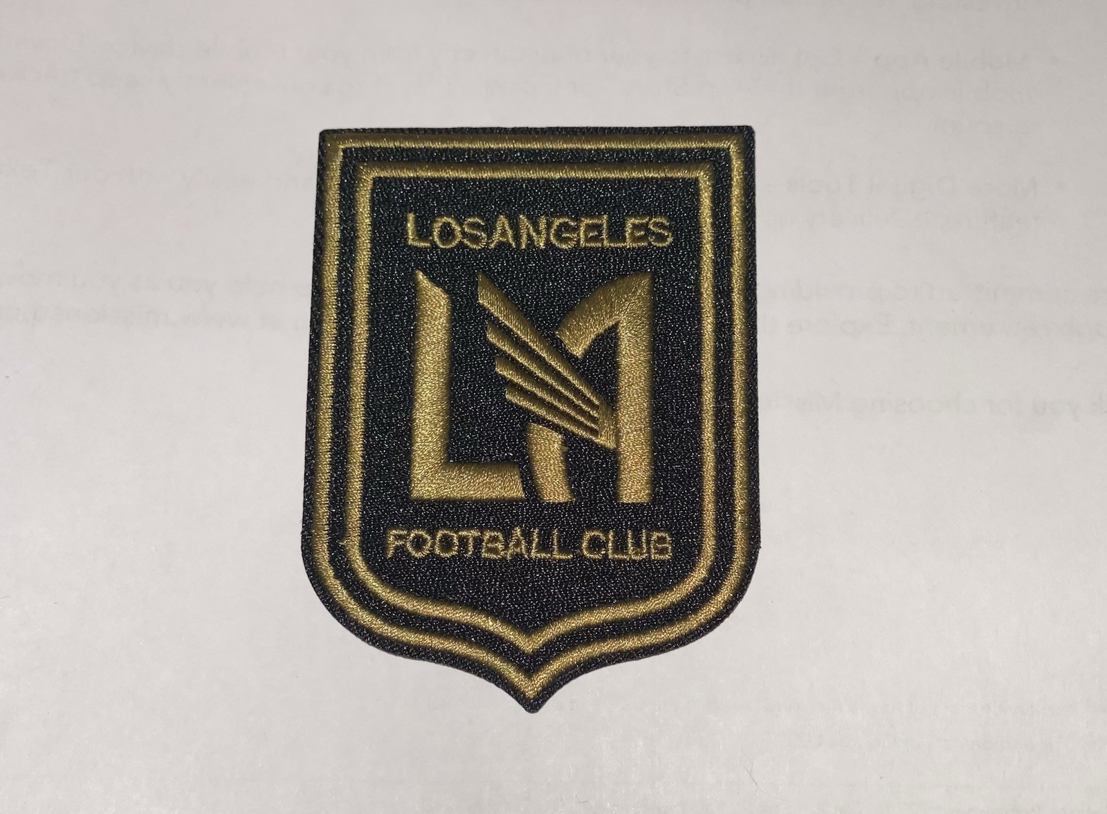 Los Angeles FC Soccer Team Crest MLS FC Club Logo 3in Iron / Sew-On Patch
