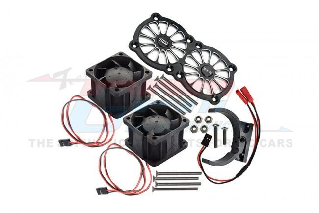 GPM Motor Heatsink Twin Cooling Fan FOR TRAXXAS SLEDGE XO-1 ARRMA KRATON OUTCAST