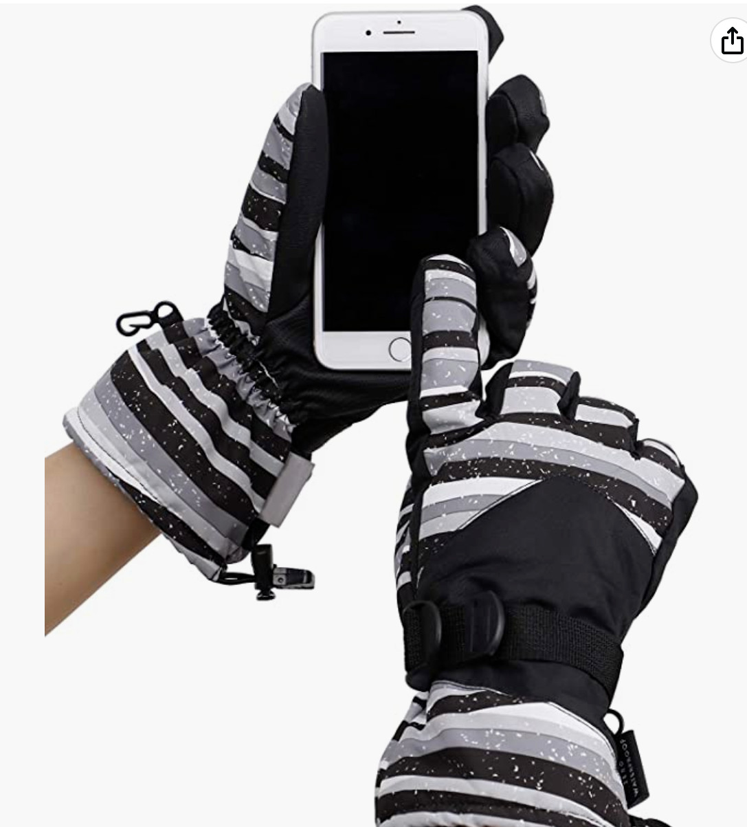 Galexia Zero Mens Womens Waterproof Touchscreen Ski Gloves