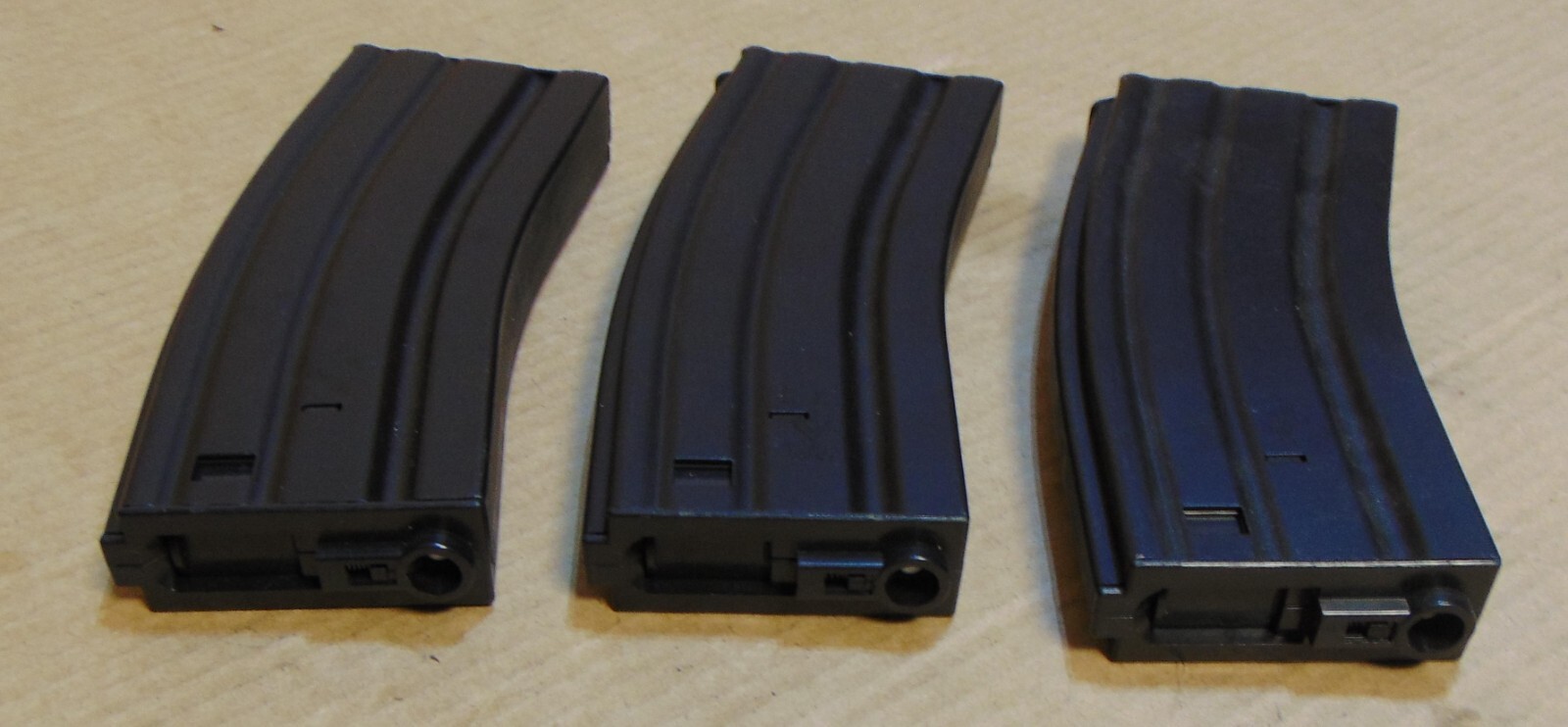 3 Metal Airsoft Magazines