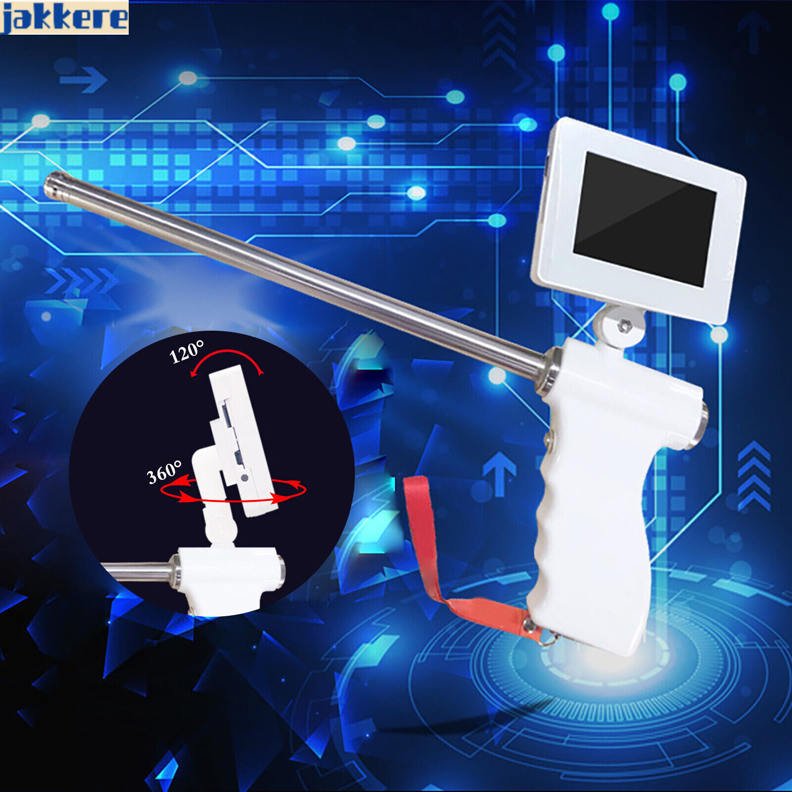 Insemination Kit For Cows Cattle Visual Insemination Gun w/ Adjustable HD Screen