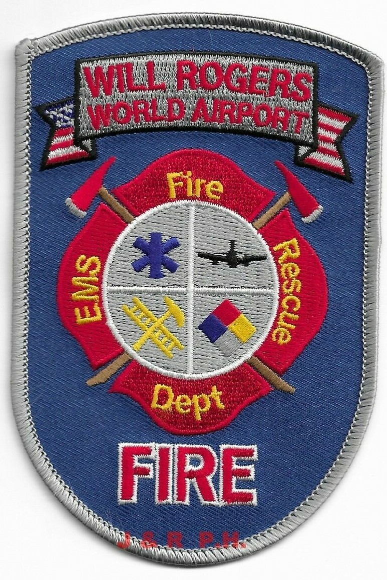 Airport - Will Rogers World Airport - C.F.R., OK (3" x 4.75") fire patch