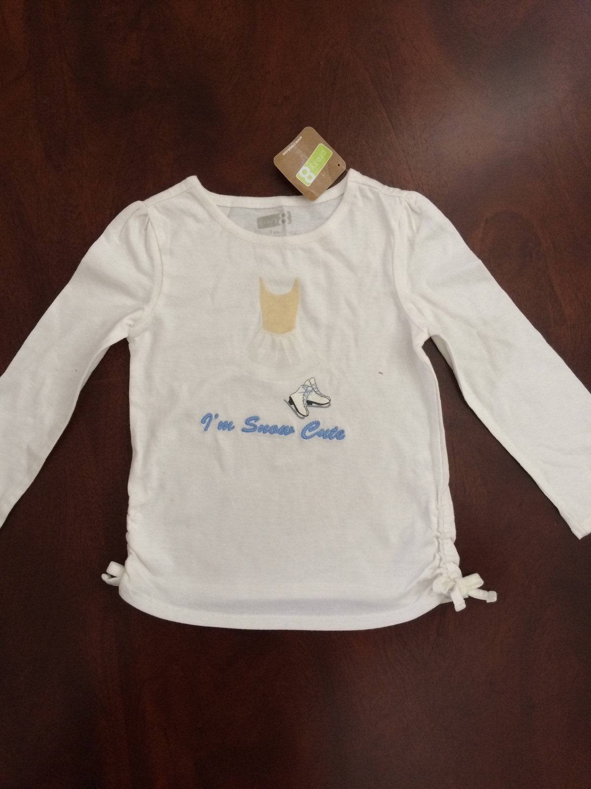 NEW Crazy 8 Toddler Girls' 2T Long-Sleeve Graphic Tee