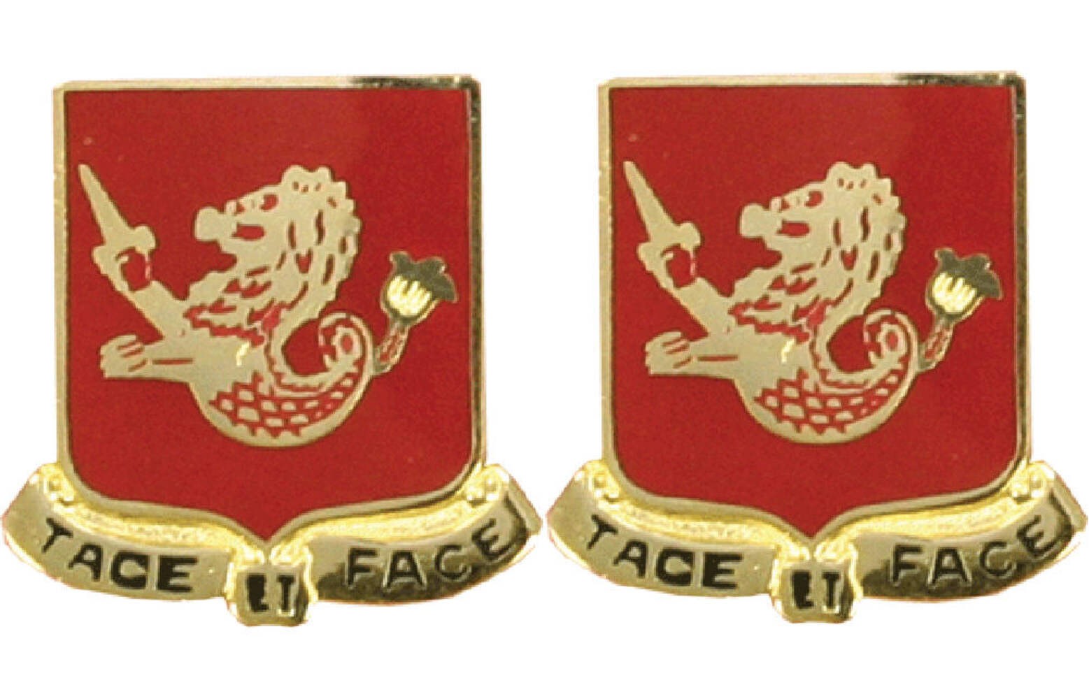 25th Field Artillery Distinctive Unit Insignia - Pair - Tace Et Face
