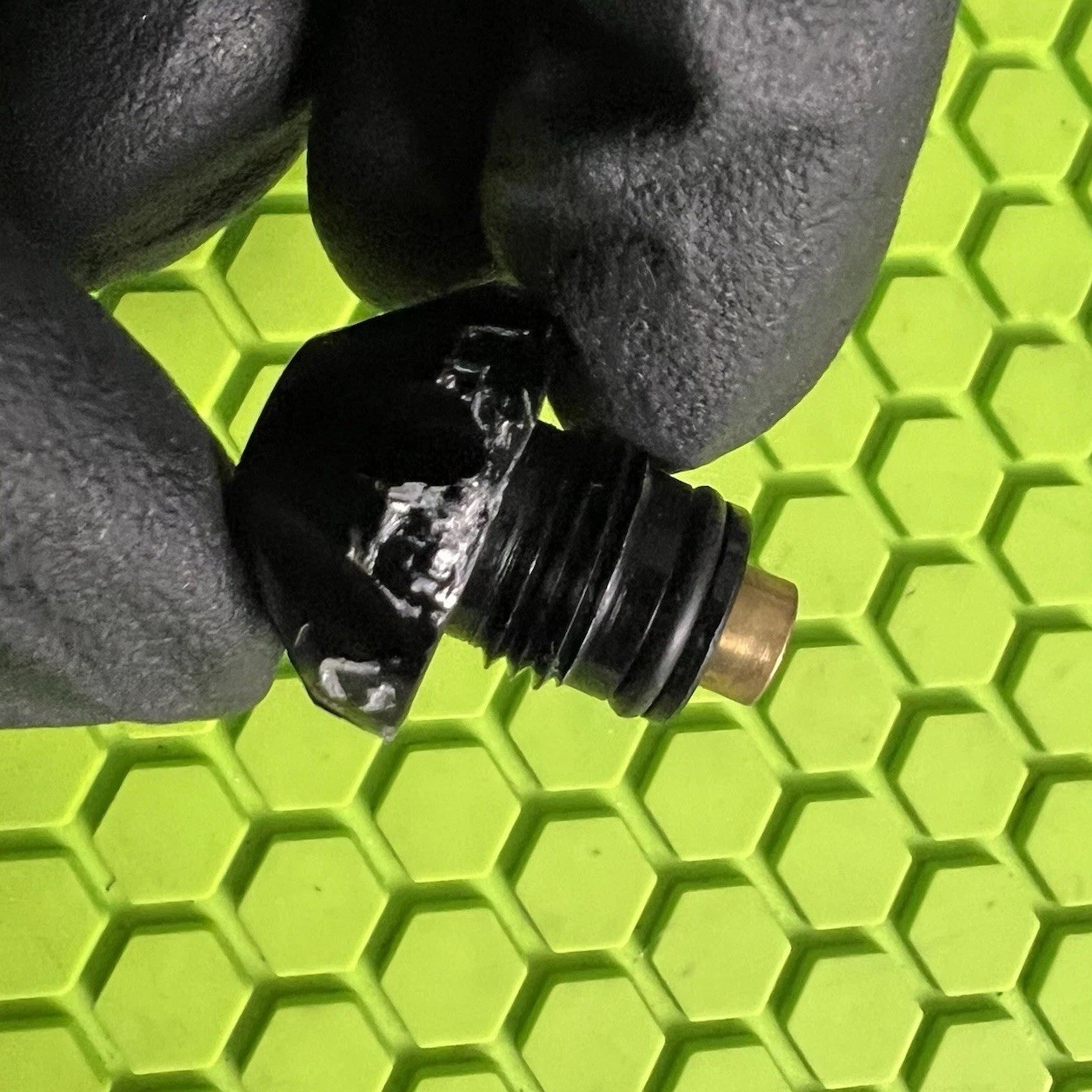 BOB LONG 2K2/2K5 INTIMIDATOR MARKER ADJUSTABLE END CAP - BLACK - PAINTBALL