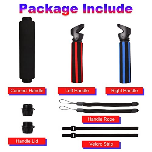 Striped Style VR Game Handle Attachments for Quest 2 - Extension Grips