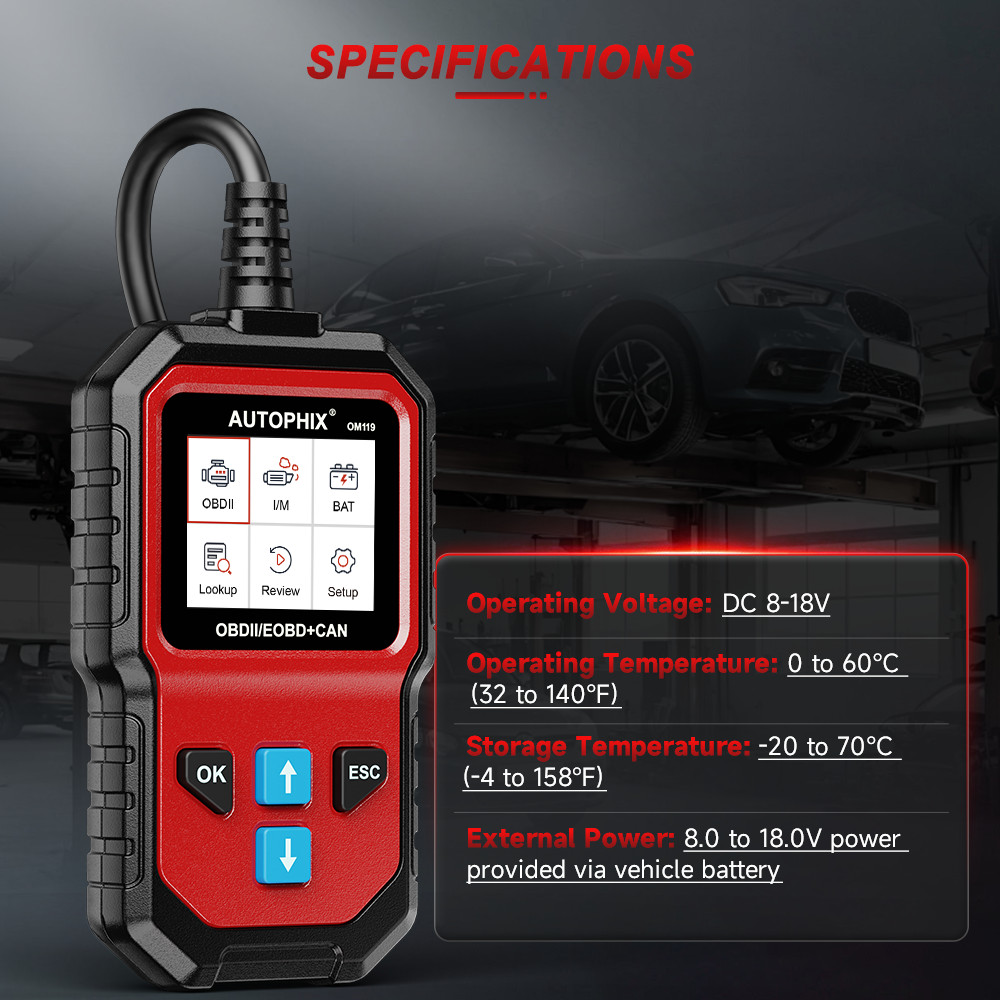 1996+ Car OBD2 Diagnostic Scanner Live Data Trouble OBD Code Reader Battery Test