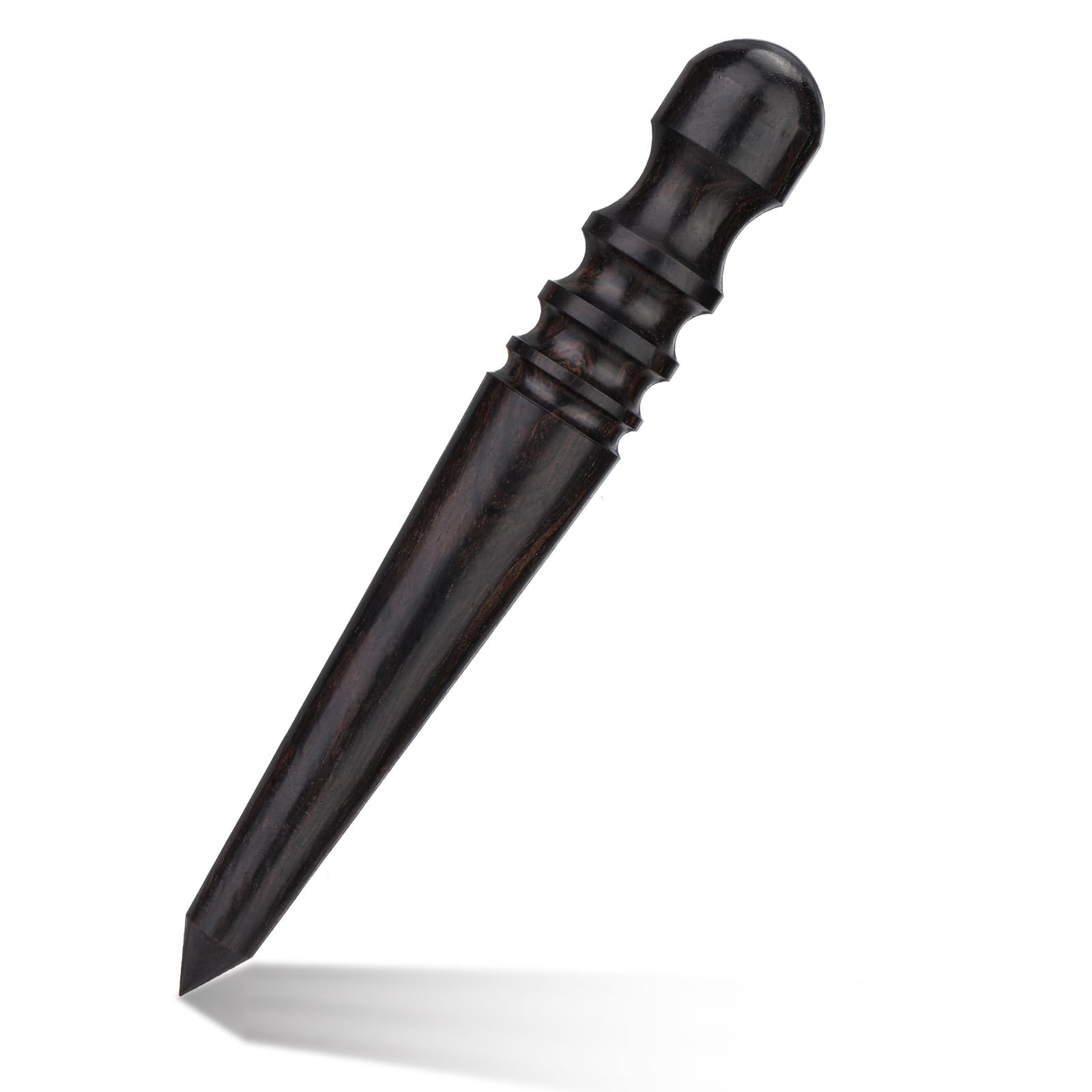 Leather Edge Burnisher, Burnishing Tool, Ebony Wood Edge Slicker Round Head Ed