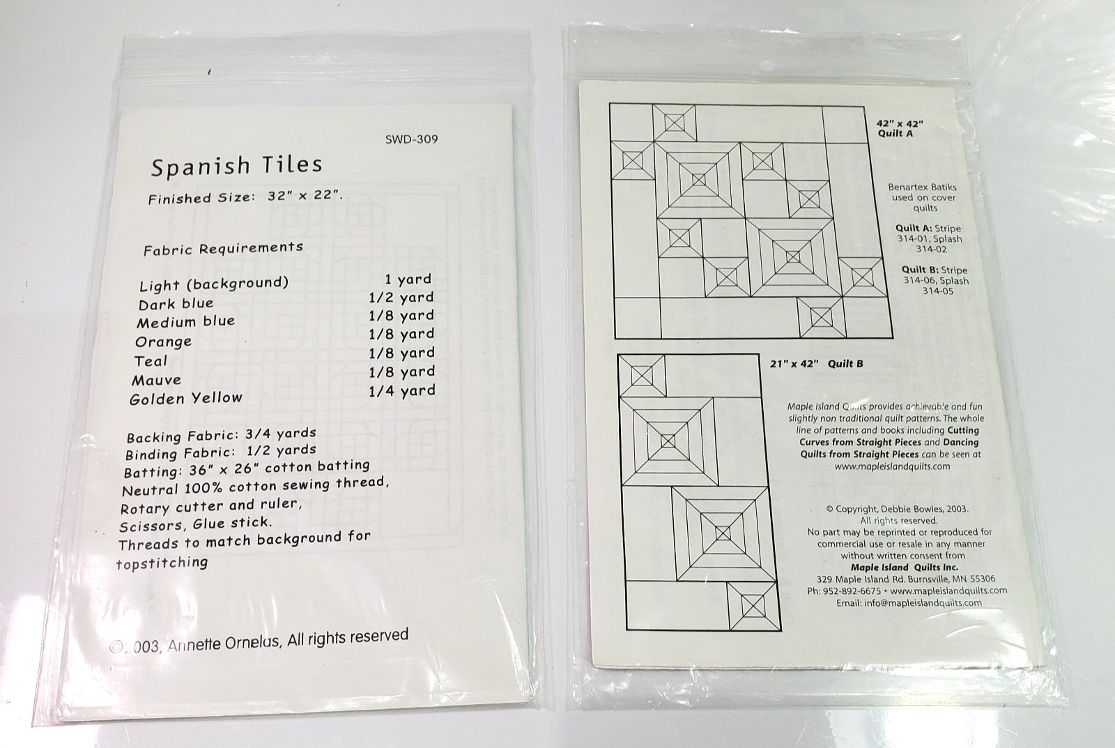 Lot of 8 Quilt Patterns Assorted Patterns and Themes