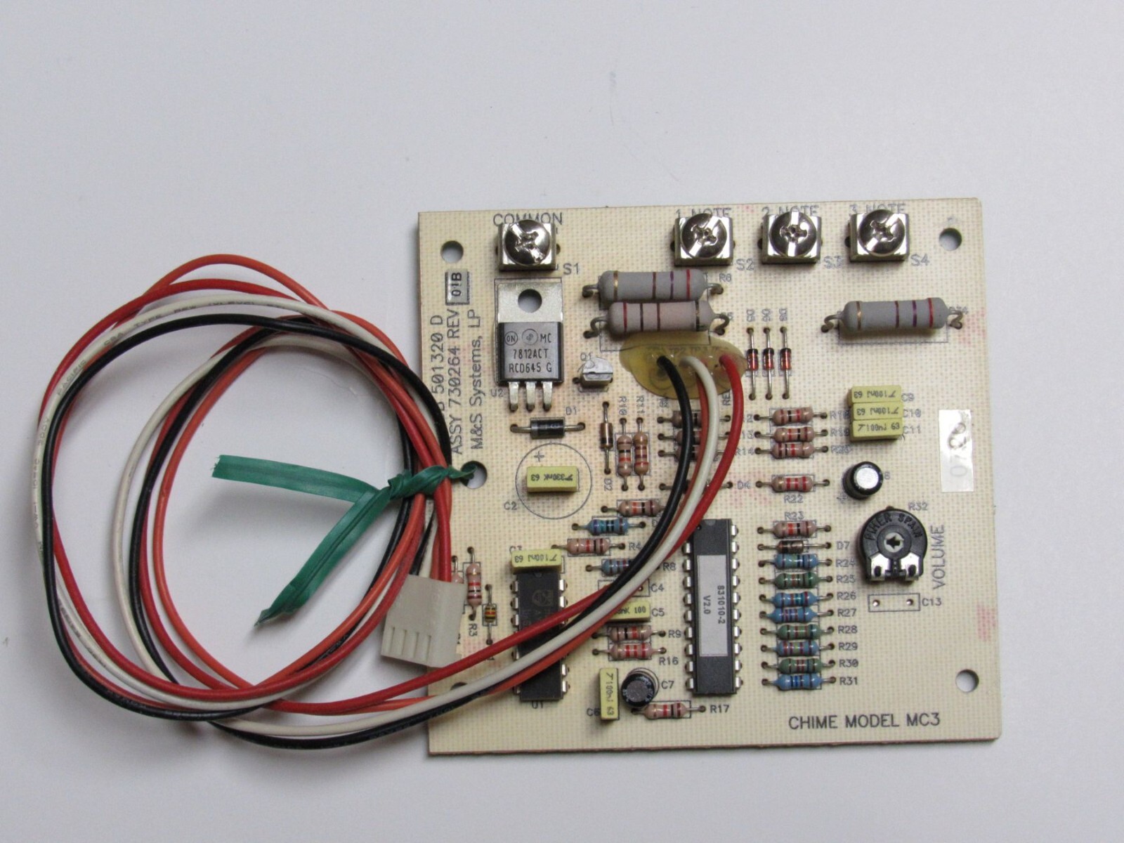 3-Note Chime Module MC3 M&S Intercom MC302, MC350A, MC602, MC702, 902